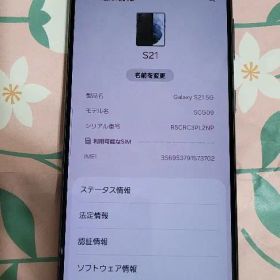 Galaxy S21 5G 256GB ファントムグレー