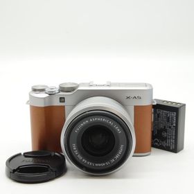 【ほぼ新品】富士フイルム(FUJIFILM) ミラーレス一眼カメラ X-A5レンズキット ブラウン X-A5LK-BW