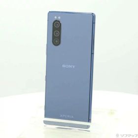 【中古】SONY(ソニー) Xperia 5 128GB ブルー J9260JPL SIMフリー 【258-ud】