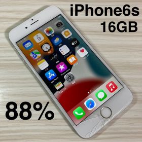 iPhone6s 16GB Silver バッテリー88% SIMフリー