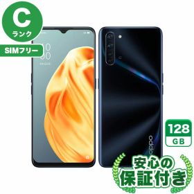 SIMフリー OPPO Reno3 A A002OP ブラック128GB 本体[Cランク] Androidスマホ 中古 送料無料 当社6ヶ月保証