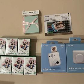 instax mini 12 チェキフィルム7パック付き