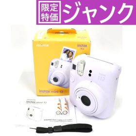 [ジャンク]富士フイルム instax mini 12 インスタントカメラ チェキ instax-mini12-pr ライラックパープル[難あり(D)]
