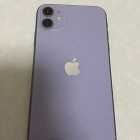 Apple iPhone 11 パープル 画面ひびあり