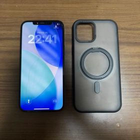 iPhone12 Pro Max 256GB ブルー ヒビアリ ケース付