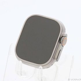 〔中古〕Apple(アップル) Apple Watch Ultra 2 GPS + Cellular 49mm チタニウムケース オリーブアルパインループ〔377-ud〕