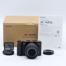 フジフイルム(富士フイルム)のFUJIFILM X-M5 レンズキット XF15-45mm ブラック(ミラーレス一眼)