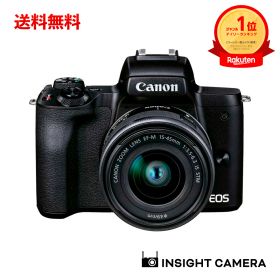 キヤノン EOS Kiss M2 標準ズームレンズキット ブラック ミラーレス一眼カメラ イオス Canon（出荷後転送不可）