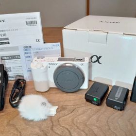 【センサー清掃+電池計2個付】SONY ZV-E10 ボディ 取説+元箱+保証付