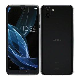 【中古】【安心保証】 AQUOS R2 SHV42[64GB] au プレミアムブラック