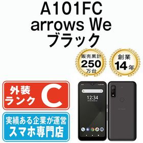 【中古】 A101FC arrows We ブラック a101fcbk6mtm