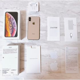 アイフォーン(iPhone)の美品 iPhoneXS本体 256gb ゴールド SIMフリー イヤフォン付き(スマートフォン本体)
