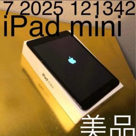 7 2025 121342 美品 iPad mini アイパッドミニ 黒ブラック
