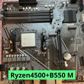 【動作確認済】Ryzen 5 4500(6C12T) +B550M K /箱付き