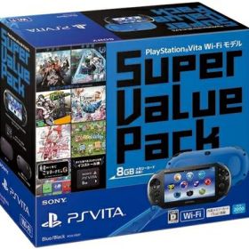 【中古】 PlayStation Vita Super Value Pack Wi-Fiモデル ブルー/ブラック【メーカー生産終了】