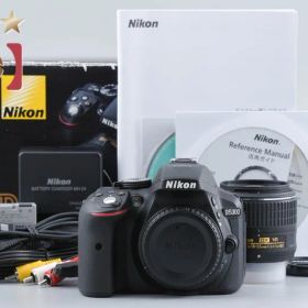 【中古】Nikon ニコン D5300 18-55 VR II レンズキット ブラック シャッター回数僅少 元箱付き