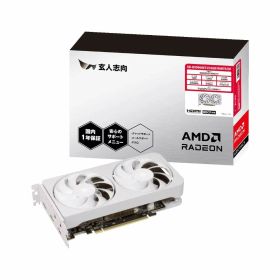 玄人志向 RD-RX9060XT-E16GB/WHITE/DF Radeon RX9060XT 搭載グラフィックカード
