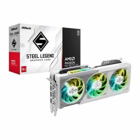 ASRock Radeon RX 9070XT Steel Legend 16G ホワイトのトリプルファンクーラー装備 グラフィックボード｜RX9070XT SL 16G