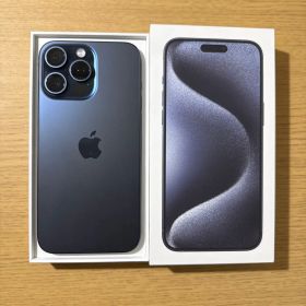 【美品】iPhone15Pro Max 256GB ブルーチタニウム 箱あり