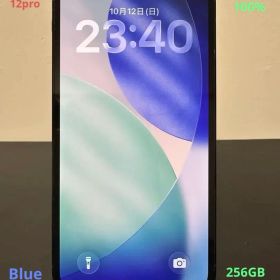 iPhone 12pro 美品256GB ( 電池100% )パシピスブルー