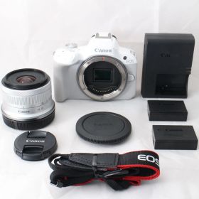 ☆美品・ショット数8000☆ Canon ミラーレス一眼カメラ EOS R50 標準ズームレンズキット(RF-S18-45) ホワイト EOSR50WH-1845ISSTMLK キヤノン #R559