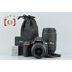 【中古】Nikon ニコン D5500 ブラック ダブルズームキット