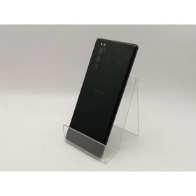 【中古】SONY au 【SIMロック解除済み】 Xperia 5 SOV41 ブラック【千葉】保証期間1ヶ月【ランクB】