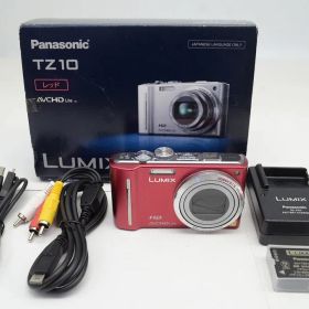 Panasonic パナソニック LUMIX DMC-TZ10 コンパクトデジタルカメラ レッド 元箱付 250924q