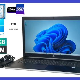 ★HP ProBook 470 G5 高性能CPU i7-8550U(第8世代)SSD256GB NVMe+ HDD 1.0 TB/メモリ16GB/グラフィックNVDIA GeForce930MX/15日間返品保証/無線LAN/カメラ すぐに使えます！