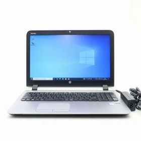 hp ProBook 450 G3 Core i5-6200U 2.3GHz 8GB 256GB(SSD) 15.6インチ非光沢パネル FWXGA 1366x768ドット Windows10 Pro 64bit 難有 中古