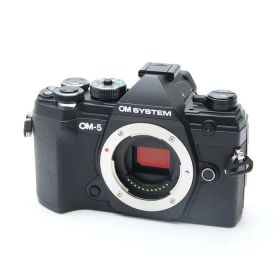 【中古】 《並品》 OM SYSTEM OM-5 ボディ ブラック 【端子カバー部品交換/各部点検済】 [ デジタルカメラ ]