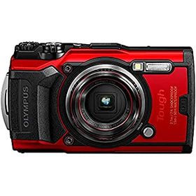 【中古】「ほぼ新品」OLYMPUS デジタルカメラ Tough TG-6 レッド 1200万画素CMOS F2.0 15m 防水 100kgf耐荷重 GPS 内蔵Wi-Fi TG-6RD