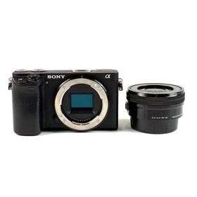 ソニー SONY α6400 パワーズームレンズキット ILCE-6400L ブラック デジタル ミラーレス 一眼カメラ 中古
