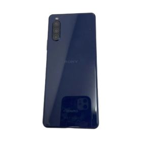 SONY docomo XPERIA SO-41A 64GB KAKUケース付き スマートフォン 携帯電話 ロゴ 初期化・動作確認済 紺 ネイビー ■GY35 /MQ