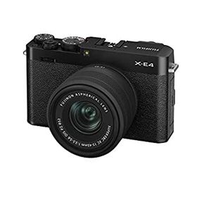 【中古】「ほぼ新品」富士フイルム ミラーレスデジタルカメラ FUJIFILM X-E4 レンズキット ブラック (XC15-45) F X-E4LK-1545-B