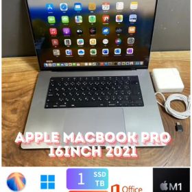 ［M1Pro搭載］Apple MacBook Pro 16inch 2021/Apple M1 Pro/16GB/SSDG1TB/Windows11/Office 2024/Ri455