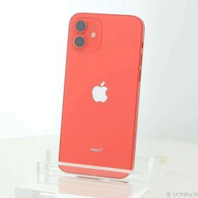 【中古】Apple(アップル) iPhone12 64GB プロダクトレッド MGHQ3J／A SIMフリー 【262-ud】