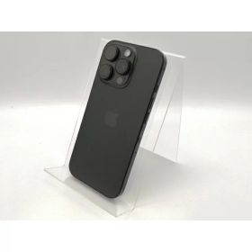 【中古】Apple 国内版 【SIMフリー】 iPhone 16 Pro 128GB ブラックチタニウム MYMV3J/A【ECセンター】保証期間1ヶ月【ランクB】