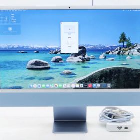 Apple iMac 24インチ 2021 ブルー Apple M1 3.2GHz 16GB 2TB(APPLE SSD) 統合GPU(8コア) Retina 4.5K 4480x2520ドット macOS Tahoe 【中古】【20260220】