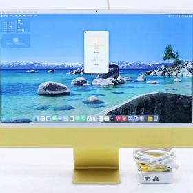 Apple iMac 24インチ 2021 イエロー Apple M1 3.2GHz 16GB 2TB(APPLE SSD) 統合GPU(8コア) Retina 4.5K 4480x2520ドット macOS Tahoe 【中古】【20260220】