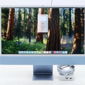 Apple iMac 24インチ 2021 ブルー Apple M1 3.2GHz 16GB 2TB(APPLE SSD) 統合GPU(8コア) Retina 4.5K 4480x2520ドット macOS Sequoia 【中古】【20260220】