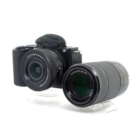 【中古】 (ソニー) SONY VLOGCAM ZV-E10M2X B ダブルズームレンズキット ブラック【中古カメラ デジタル一眼】 ランク：AB