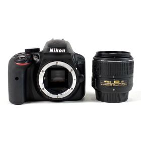 ニコン Nikon D3300 18-55 VR II レンズキット ブラック デジタル 一眼レフカメラ 【中古】