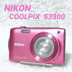 訳あり極美品✨NIKON COOLPIX S3300 ピンク 動作品 デジカメ