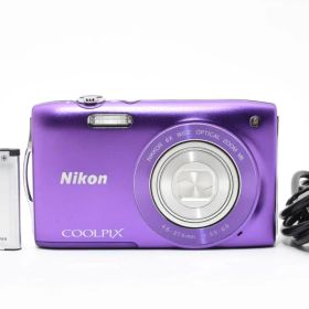 Nikon Coolpix S3300 パープル デジカメ#2538