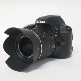 【中古】 (ニコン) Nikon D3300+AF-S DX18-55/3.5-5.6G VRII ブラック【中古カメラ デジタル一眼】 ランク：B