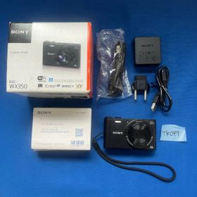 ◇TK097【完品】SONY デジタルスチルカメラ サイバーショット DSC-WX350 ブラック ソニー デジタルカメラ Cyber-shot WX350 光学20倍 本体 USBケーブル 充電アダプター 取扱説明書 箱付き