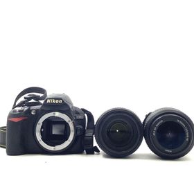 ニコン(Nikon)の【最速発送】Nikon デジタル一眼 D3100 200mmダブルズームキット [ブラック] ブラック【難有】(デジタル一眼)