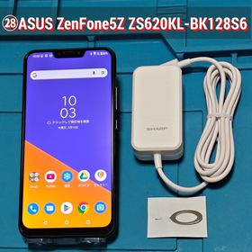 ゼンフォン(ZenFone)の㉘ASUS ZenFone 5Z ZS620KL Z01RD-BK128S6(スマートフォン本体)