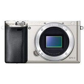 【中古】SONY ミラーレス一眼 α6000 ボディ シルバー ILCE-6000 S